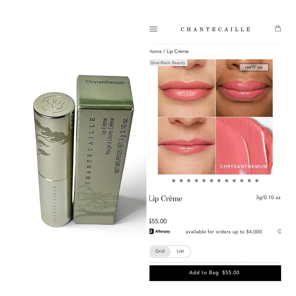 Chantecaille Lip Crème Lipstick in Chrysanthemum! NIB. MSRP$55!